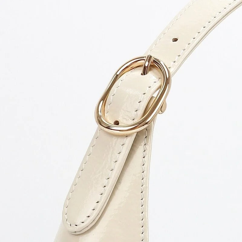 Gucci G Jackie Pequeño Charol Blanco