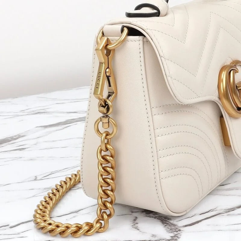 Gucci GG Marmont Asa Superior Blanca