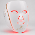 La Chimbita 777 Máscara Facial LED Blanca con Luz Roja
