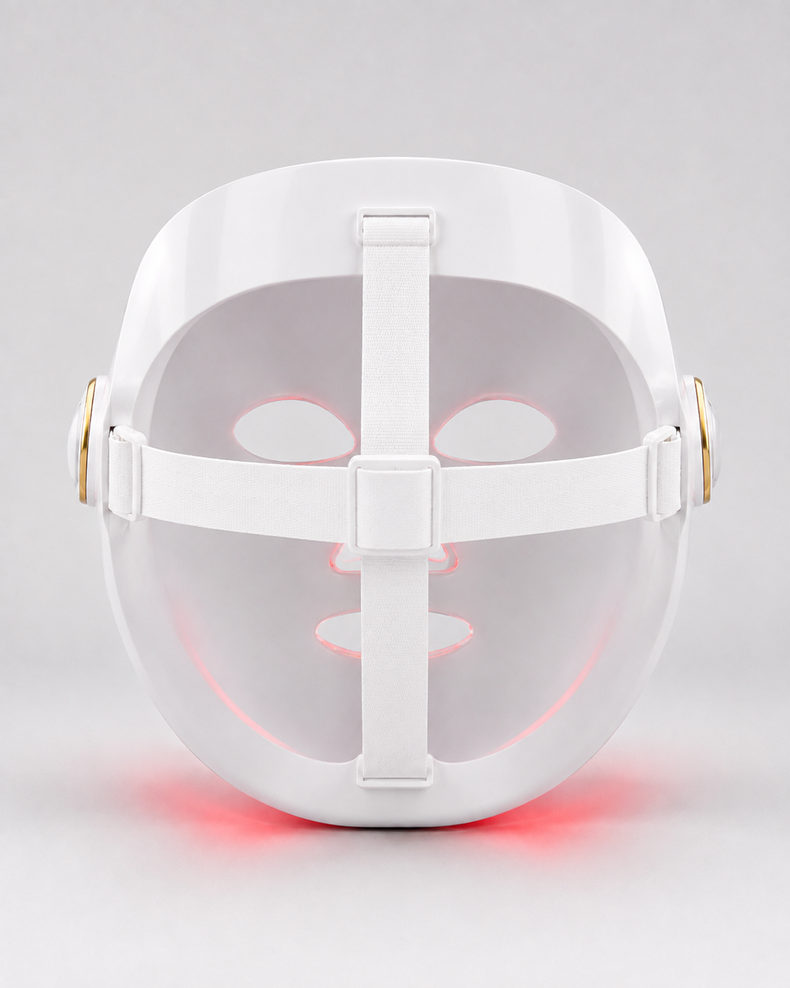 La Chimbita 777 Máscara Facial LED Blanca con Luz Roja