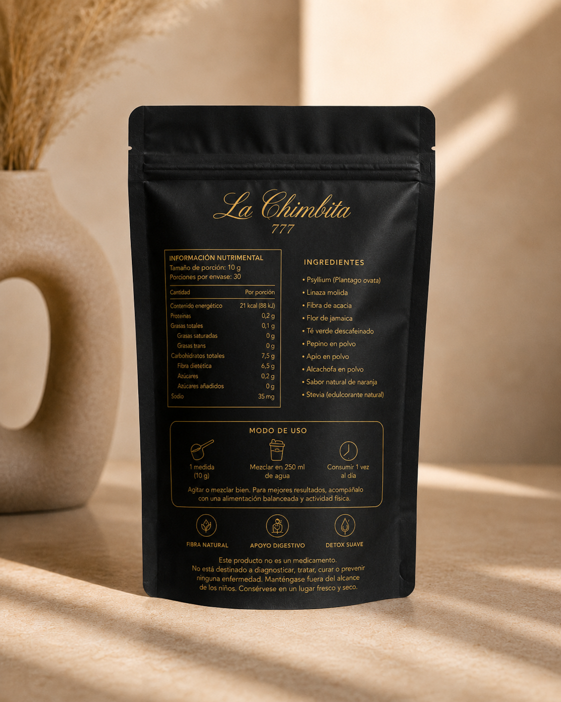 La Chimbita 777  Esculpe la Bebida en Polvo