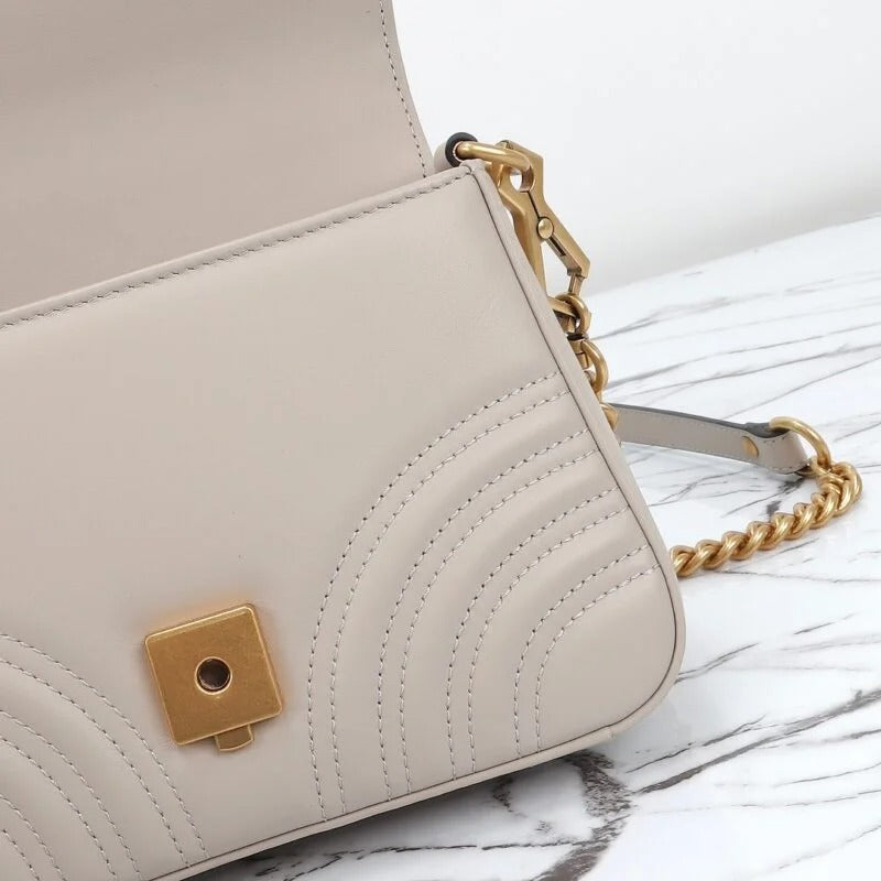 Gucci GG Marmont Top Handle Beige