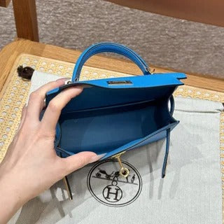Hermes Kelly Blue Fruda Epsom