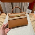 Hermes Kelly Brown Epsom Gold