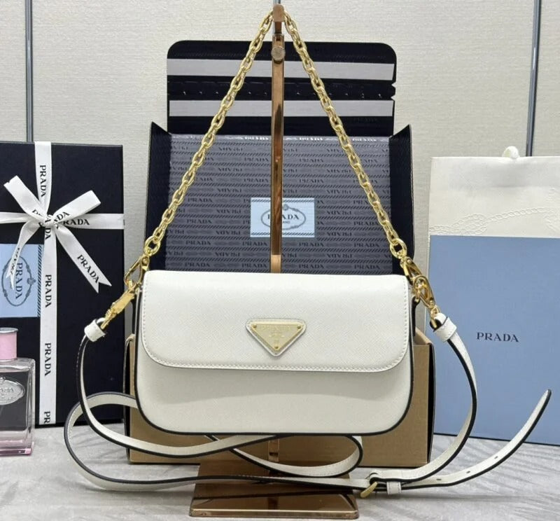 Prada Mini Saffiano White
