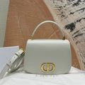Dior 30 Montaigne Avenue Top Handle White