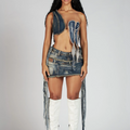 Womans Ardenes Crop and Skirt Set