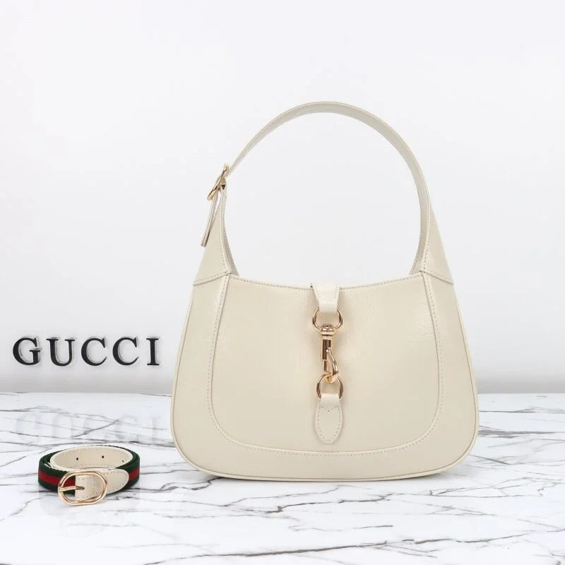 Gucci G Jackie Small Patent White